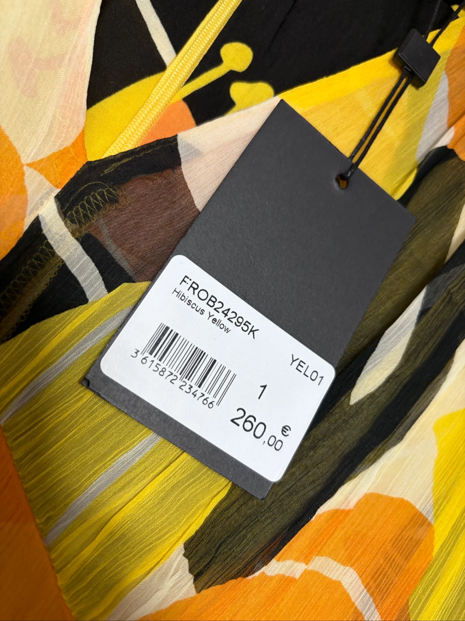 The Kooples – Vestido Hibiscus Yellow estampado – Talla 36 – Nuevo con etiqueta – photo 4